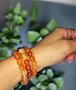 Carnilian Beaded Bracelets